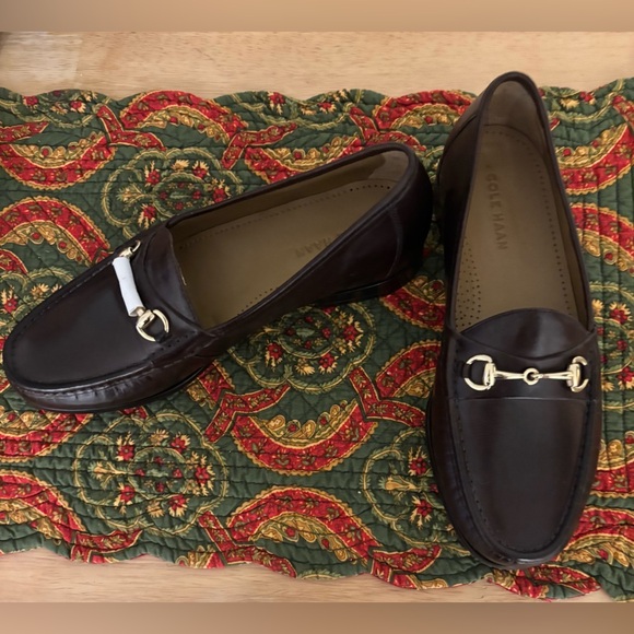 Cole Haan Other - Men’s Cole Haan Dark Brown Leather Ascot II Loafer Gold-Tone Horsebit 8 1/2 Wide